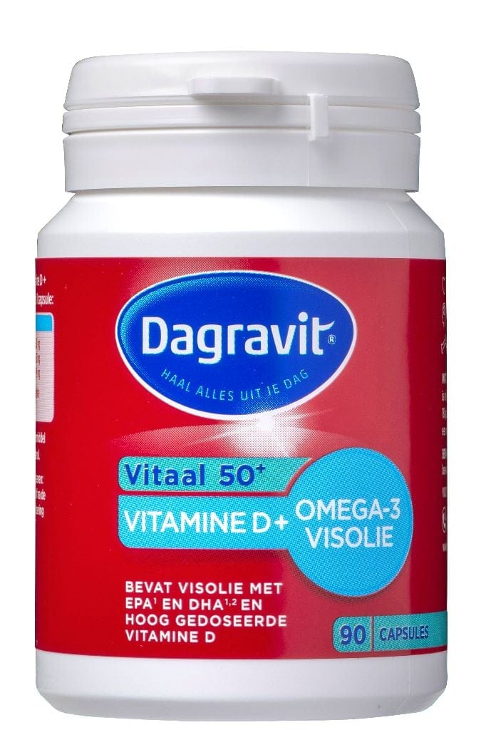 Vitaal 50+ Vitamine D + Omega-3 Visolie | Dagravit