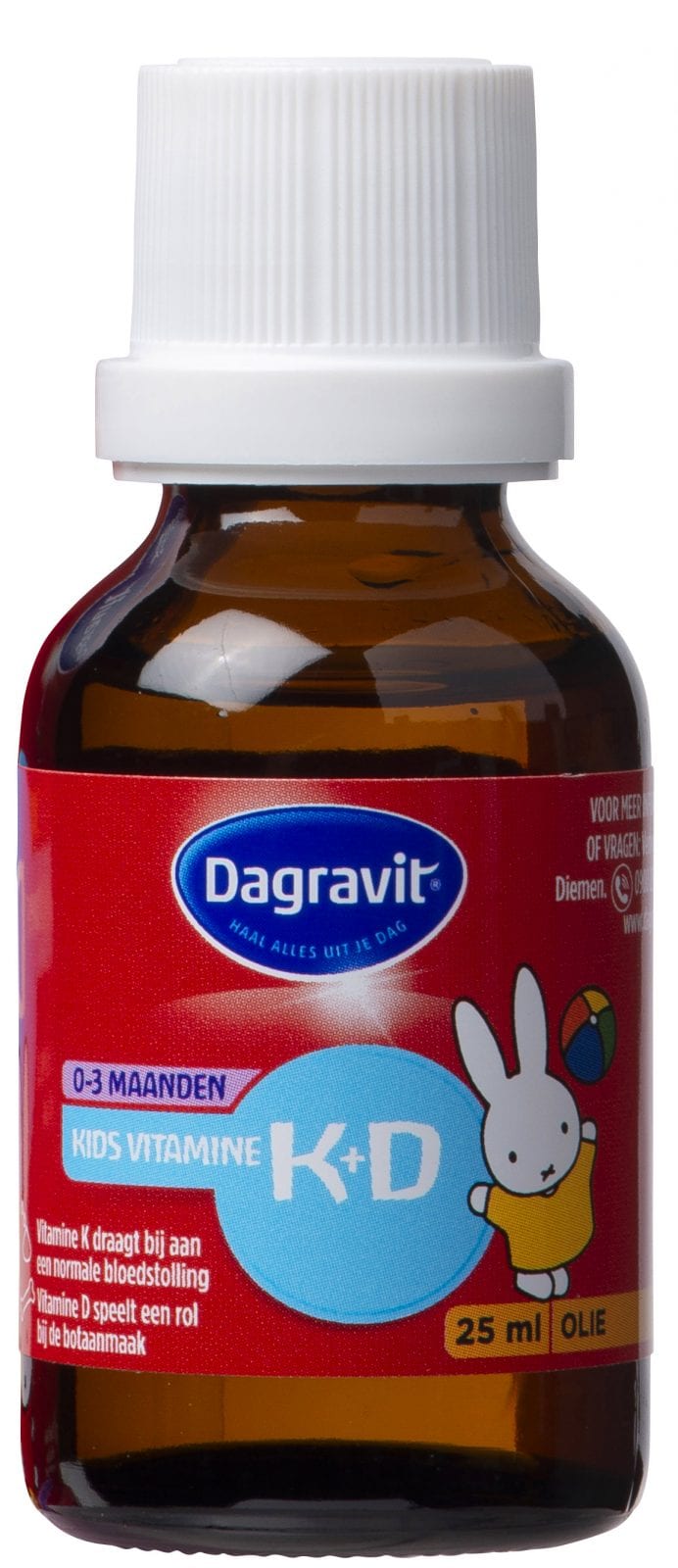 Bukken grijnzend Dhr Kids Vitamine K+D druppels - Dagravit